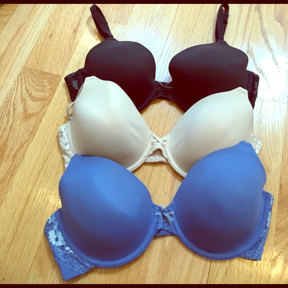 COPY - Gorgeous beige, black and french blue bras!